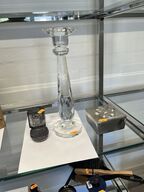 2 stk. Lysestager inkl. Skrin