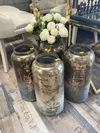 4 stk. Vaser m. blomster