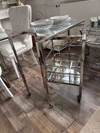 Barvogn m. Klart glas 72x42x77 cm