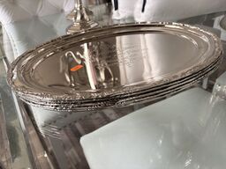 5 stk. Sølvfade