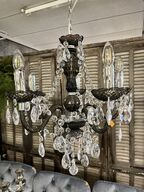 Lysekrone m. Glaskrystaller