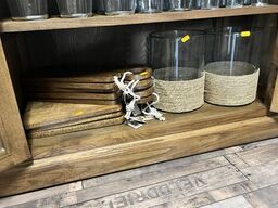 8 stk. Tapasbræt m. Vaser