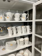 Stel m. Kopper, kander og tallerkner