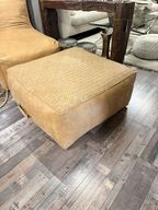 Loungepuf i læder COGNAC 35x75x75