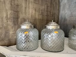 2 stk. Glaskrukke RAVENNA Ø20x26 CM