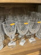 12 stk. Vinglas m. Kander