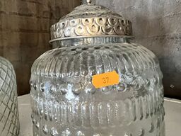 2 stk. Glaskrukke RAVENNA Ø20x26 CM