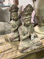 2 stk. Buddha skulpturer