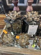 2 stk. Smykkeskring m. Fyrfadsholder