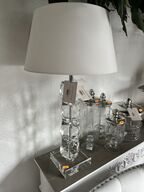 Bordlampe i glas