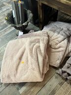 2 stk. Pels plaid 140x178 cm