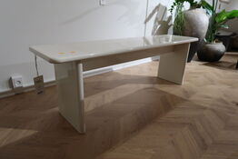 Spisebord FERM LIVING Rink Bnech 140 Eggshell