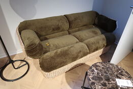 Sofa GUBI Basket 3-Seater Rattan / Mumble