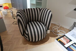 Lænestol FERM LIVING Rico Lounge Chair Louisiana Sand/Black