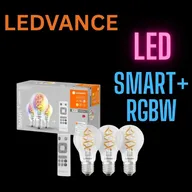 4 stk. ledvance smart wifi 3-pak e27 led-pærer – dæmpbar rgb cct(ubrugt)
