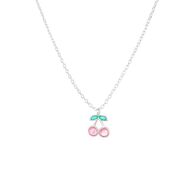 Pink Cherry Kids Necklace - Str. 40+5