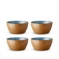 Bitz Skålesæt Wood/Ocean 4 Stk. 12 cm