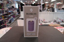 8 pk. bloklys ø6 x h 10 cm rosa