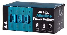 4 pk. AA alkaline batteri 40 pak