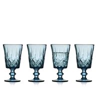 6 stk. Lyngby Glas Sorrento vinglas blå 29 cl