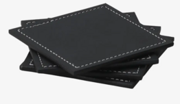 17 pk. Glasbrikker sort - 4 stk.