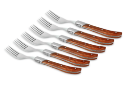 2 pk. Laguiole by HÂWS steakgafler brun 6 stk.