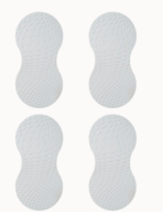 6 pk. Life In Colour Double Coaster - 4 stk. Hvid