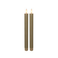 7 pk. Cozzy LED stagelys 22,5 cm 2 stk. sand