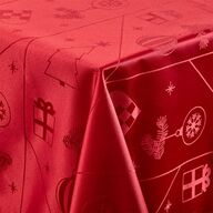 Nordisk Tekstil Juletid damask dug rød 140x320 cm