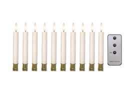 3 pk. Led Juletræslys - Hvide - 10 stk - Fest