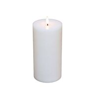 3 pk. Cozzy LED bloklys Ø10 x H15 cm hvid