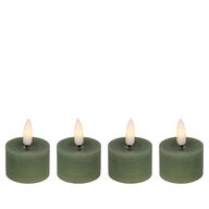 6 pk. Cozzy LED fyrfadslys 4 stk. grøn
