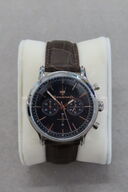 Maserati Ur Epoca 42MM Chronograf Blå Skive Brun Rem