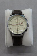 Maserati 42MM Chronograph med Beige Skive og Brun Rem