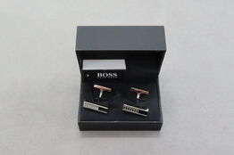 Hugo Boss Manchetknapper i Sort og Sølv