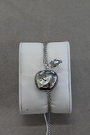 Marc Jacobs Apple Vedhængsur i Rustfrit Stål med Kæde