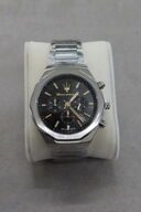 Maserati Herreur 44mm Med Sort Urskive Og Rustfri Stållænke