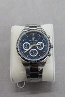 Maserati herreur med tre komplicationer og blå urskive