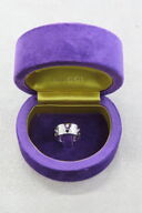 Ring i Hvidguld Med Prægning, Stemplet Au 750