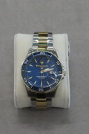 Maserati Herreur Med Blå Urskive Og To-Tonet Lænke