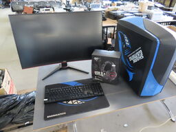 Gaming PC med Skærmog tastetur (SHARK GAMING)