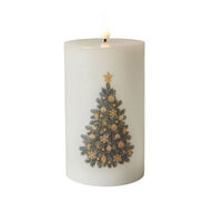 7 stk. LED vokslys juletræ 7,5 cm