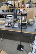 Floor lamp as well as various interiors and displays