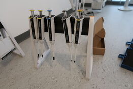 Stativ med 5 stk. pipetter SARTORIUS