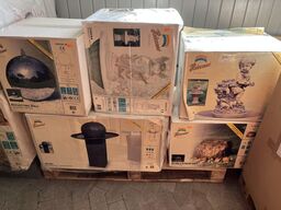 Parti springvand og figurer