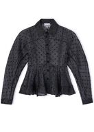 Flocked Organza Peplum Shirt GANNI Str.: 38