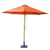 Casa parasol i træ ø300 cm orange(ubrugt)