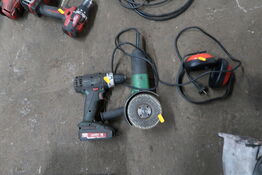 2 stk. håndværktøj METABO, HITACHI