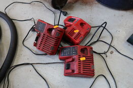 3 stk. ladere MILWAUKEE