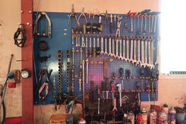 Værktøjstavle med indhold